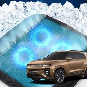 액티언 2세대 호환 차량용 쿨링시트 메쉬 4팬의자방석 아이스 휴대용 용통풍 여름용자동차 용매쉬 용쿨 사