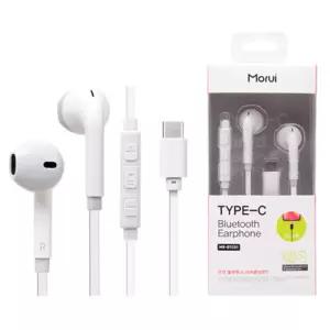 모루이 C타입 유선 블루투스 이어폰 화이트/커널형/무선/이어셋/클립형/게이밍/줄이어폰/이어팟/