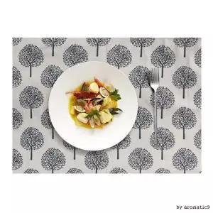 인테리어 카페 식탁매트 신혼 히노키 나무 테이블 주방 북유럽 식기매트 린넨 레스토