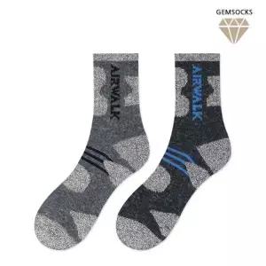 [무료배송] 에어워크 남성 버닝업 울방한 등산 중목 양말 1족