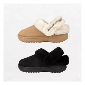 [크록스][겨울 ] 클래식 언퍼게터블 스웨이드 어그 털슬리퍼