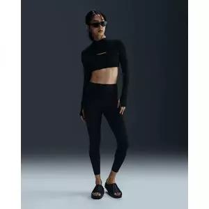 [나이키]유니버사 여성 하이웨이스트 78 노 프론트 심 레깅스 - 블랙앤트러사이트다크 스모크 그레이 HQ6