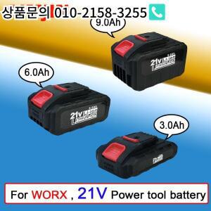 21V 3000/6000/9000mAh Lithium Batteryfor Worx Electric Power Tool Pruning Saw Drill WA3551 WG629E