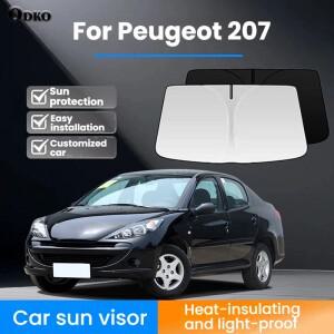 푸조 207 차량용 실내 액세서리 앞유리 햇빛 가리개 맞춤형 UV 차단 단열
