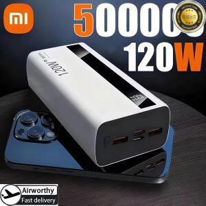샤오미 고속 충전 대용량 배터리 아이폰 삼성 화웨이용 모바일 보조베터리 50000mAh 120W
