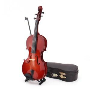 바이올린 모델 나무 상자 조립 실용적인 피규 지지대 비올라