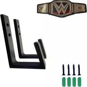 무이얀 2종 레슬링 벨트 벽 디스플레이 홀더 챔피언십 벽걸이 정리함 레슬러 걸이용 장착 내구성 및 설치
