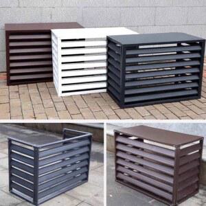 실외기 커버 선반 원목 우드 발코니 알루미늄