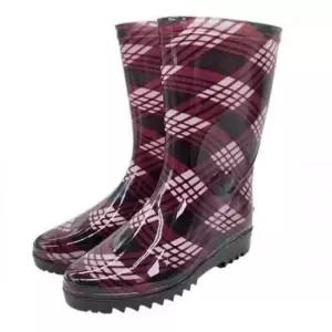 밭장화 논장화 여자 체크 반장화 230mm