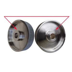 금속 석재 연마용 다이아몬드 그라인딩 휠, 평평한 모양의 연마기, 80 240 600 1000 그릿, 6 인치, 150x15