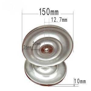 6인치(150mm) 다이아몬드 연삭 휠 - 유리, 보석, 암석 절단 및 연마용 오목 디스크 그릿 60-3000