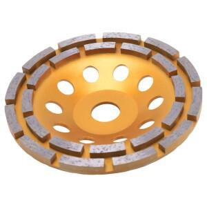 BAAR-150Mm 7 인치 다이아몬드 2 행 세그먼트 그라인딩 휠 샌딩 디스크 샌더 컵 연마 도구 콘크리트 용 22