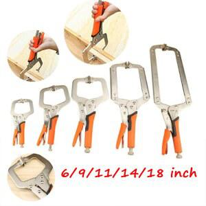 C형 클립 바이스 그립 목공용 페이스 클램프 6/9/11/14/18인치 캐비닛 그립 플라이어 다기능 스틸