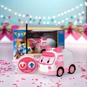 로보카폴리 무선조종 엠버 RC카 자동차 장난감 캐릭터 리모컨 조종 작동 앰블런스 사이렌