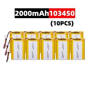 103450 3.7V 2000mAh 폴리머 리튬 충전식 배터리 jst PH 2.0mm 카메라 GPS 네비게이터 MP5 블루투스 헤드셋
