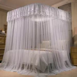 캐노피모기장 침대 레이스 대형 감성 더블 침실 커텐