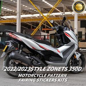 ZONTES 350D 오토바이 패턴 페어링 스티커 키트 도시 횡단 스타일 데칼 자전거 페인트 부품 영역에 붙여 넣