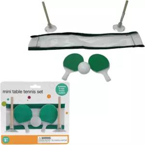 미니 테이블탑 탁구 세트 테니스 라켓 2개 포함 데스크탑 네트 1개 공 흡입 컵 포스트 - 미니어처 패들