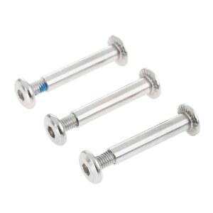 MUXSAM 10Pcs 24 6mm OD 인라인 스케이트 액슬 나사 교체 샤프트 육각 소켓 롤러 블레이드 베어링 수리 도구 31mm 또는 36mm