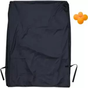 이지콜 탁구 테니스 커버 블랙 - 내구성 있는 방수 실내/외 전천후 보호 9개의 접이식 테이블에 대한 범용