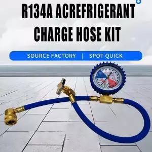 차냉매 냉매 충전 에어컨 키트 R134A 134A 자동차 가스 라인 리필 30Lb 충전기 R12 게이지 씰런트 호스 포