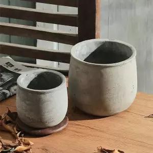 [셀러에이드]빈티지 스타일 시멘트 화분 소형 인테리어 장식 모던 플랜터