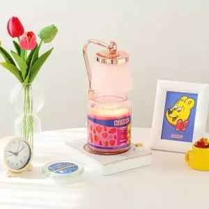 하리보캔들 라지자+빛조절 높이조절 로맨틱 무드 캔들워머 세트