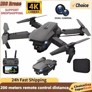 드론 2025 신형 E88 WIFI FPV 쿼드콥터 광각 HD 4K 카메라 고도 RC 접이식 UAV