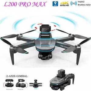 드론 L200 PRO MAX GPS 2축 짐벌 전문가용 손떨림 방지 4K HD 카메라 FPV 360 ° 장애물 회피 쿼드콥터