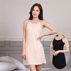 [하프클럽/셀러허브_여성트랜드패션](린다)쿨인견 롱 슬립 원피스 홈드레스