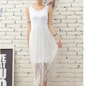 [하프클럽/]여성 이너 원피스 속치마 레이스 나시 롱 슬립