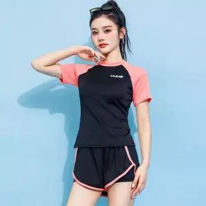 [하프클럽/셀러허브_여성트랜드패션]핑크 엣지 라인 래쉬가드 수영복 비키