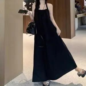 [하프클럽/]패션 여름원피스 홀터넥 민소매 롱원피스 비치룩