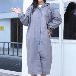 [하프클럽/]남녀공용 다회용 레인코트 우비 방수 배달원 비올때