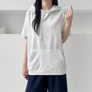 [하프클럽/]보메론 베이직 후드 반팔티