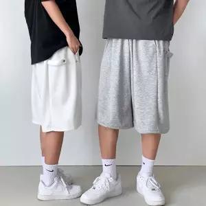 [하프클럽/]남녀공용 릭스 도프 와이드팬츠 헬스 짐웨어 반바지 사이드 스