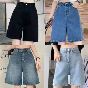 [하프클럽/]여성 여름 A라인 청반바지 1P 체형커버 데님 팬츠