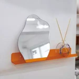 [하프클럽/셀러허브_여성트랜드패션]아크릴 선반 투명옐로우 5T 200x100mm