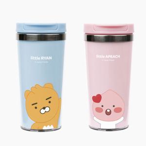 카카오프렌즈 그래픽 스텐텀블러 400ml/라이언 어피치 택1/219396/텀블러