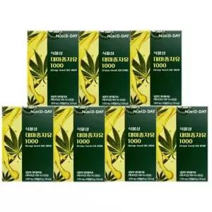 [건강식품] 뉴트리디데이 식물성 대마종자유1000 30캡슐 7박스