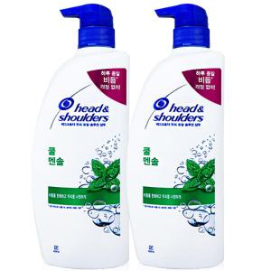 헤드앤숄더 쿨멘솔 샴푸 850ml 2개 가려운두피 딥클린 애플