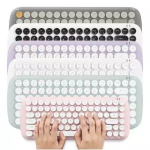 엑토 레트로 팝 미니 블루투스 키보드/무선/타자기감성 BTK-03