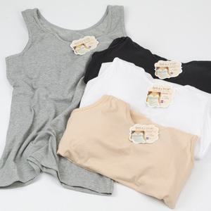 국산 P-5066 여성 면 브라캡내장 나시 브라런닝 55 66사이즈 탑