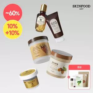 [스킨푸드][택1] 패드 60매 당근/감자/미나리 외 + (증정) 캐롯패드10매 + 레몬딜버터푸드마스크20g