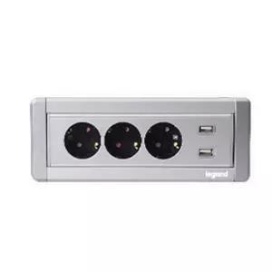 르그랑 빌트인 회전콘센트 사각 씽크대 매립 아일랜드 식탁 콘센트 3구+USB 2구