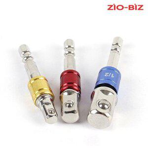 [지오비즈]소켓 어댑터 3종세트/전동드릴 육각생크 비트소켓 드릴어댑터 복스어댑터 임팩드라이버 볼소...