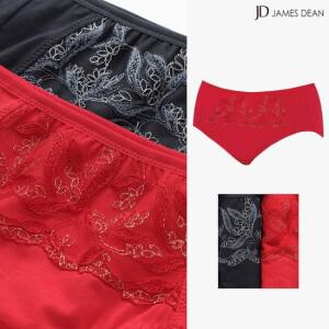 꽃무늬팬티 엄마 할머니 맥시팬티 여성면팬티 2매 세트