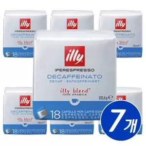 일리 디카페인 캡슐커피 18캡슐 x 7개 에스프레소 대용량 회사 사무실 탕비실 아이스 아메리카노