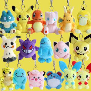캐릭터 포켓몬 가방고리 인형 8cm 키링 피카츄 파이리 피츄 뮤 따라큐 마릴 망나뇽 고라파덕 먹고자 애착