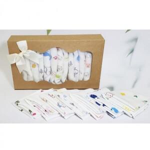 신생아 순면 가제 수건 1p 패드 입 닦기 나염 무지 아기 세수 손 트림 엠보 무형광 무지